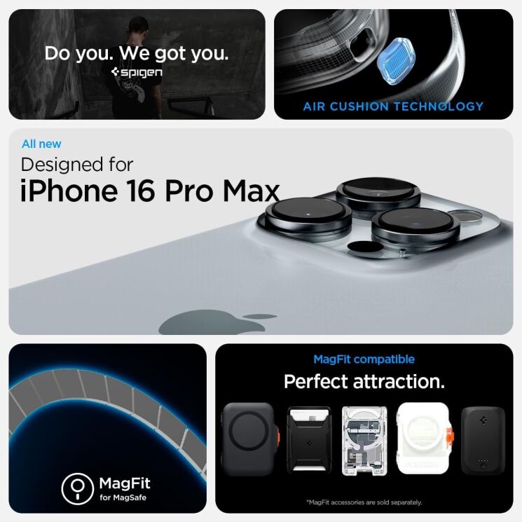 Захисний чохол Ultra Hybrid Neo One (MagFit) для Apple iPhone 16 Pro Max - Clear: фото 9 з 14