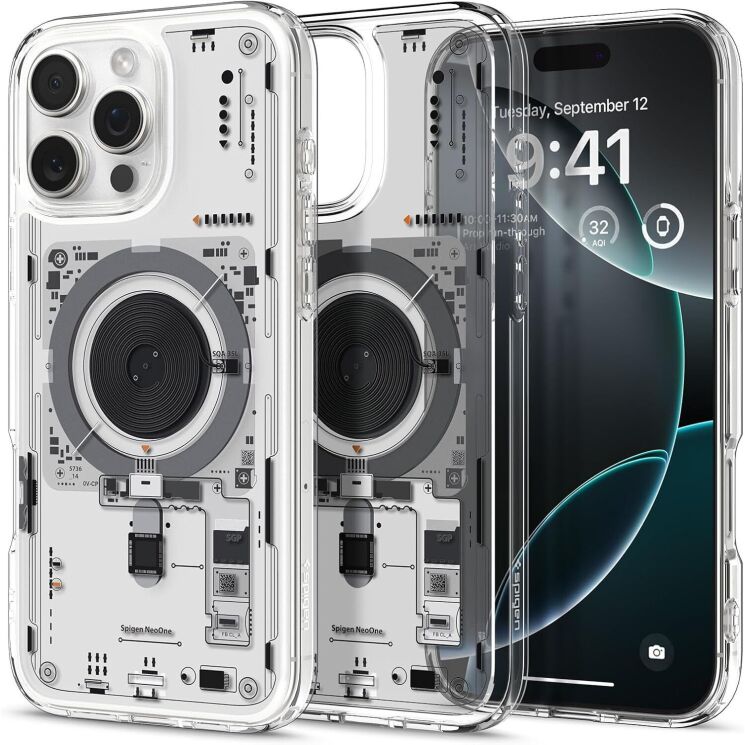Захисний чохол Ultra Hybrid Neo One (MagFit) для Apple iPhone 16 Pro Max - Clear: фото 1 з 14