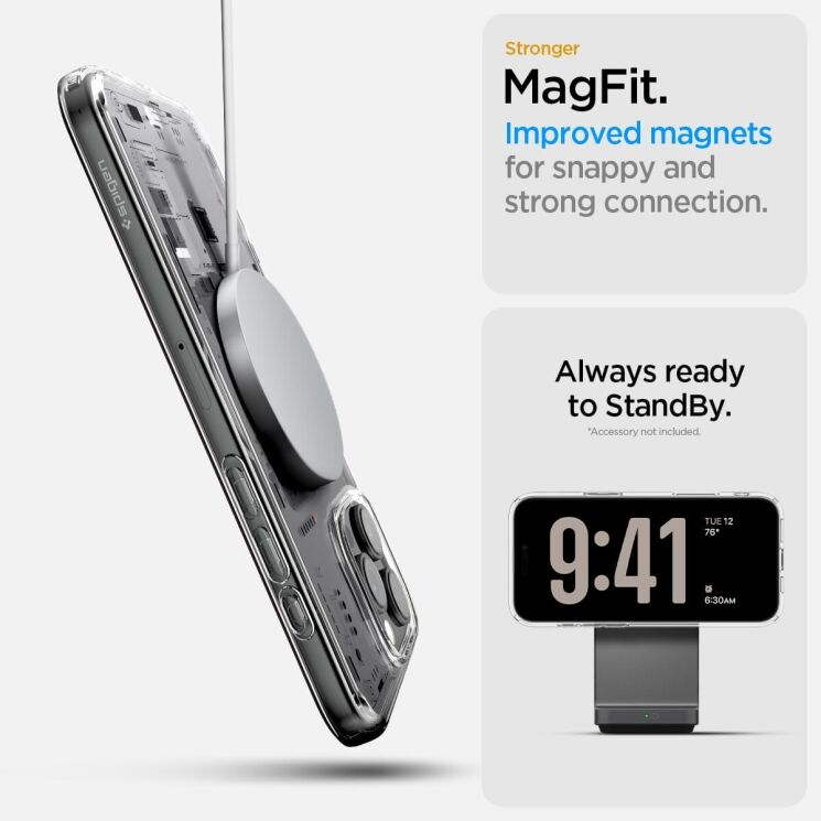 Захисний чохол Ultra Hybrid Neo One (MagFit) для Apple iPhone 16 Pro Max - Clear: фото 13 з 14