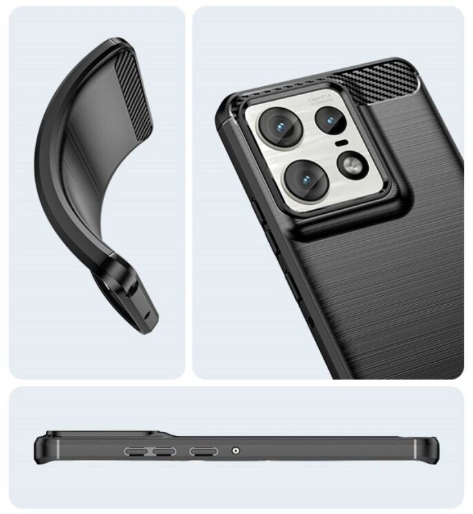 Защитный чехол UniCase Carbon для Motorola Edge 50 Pro - Red: фото 9 из 9