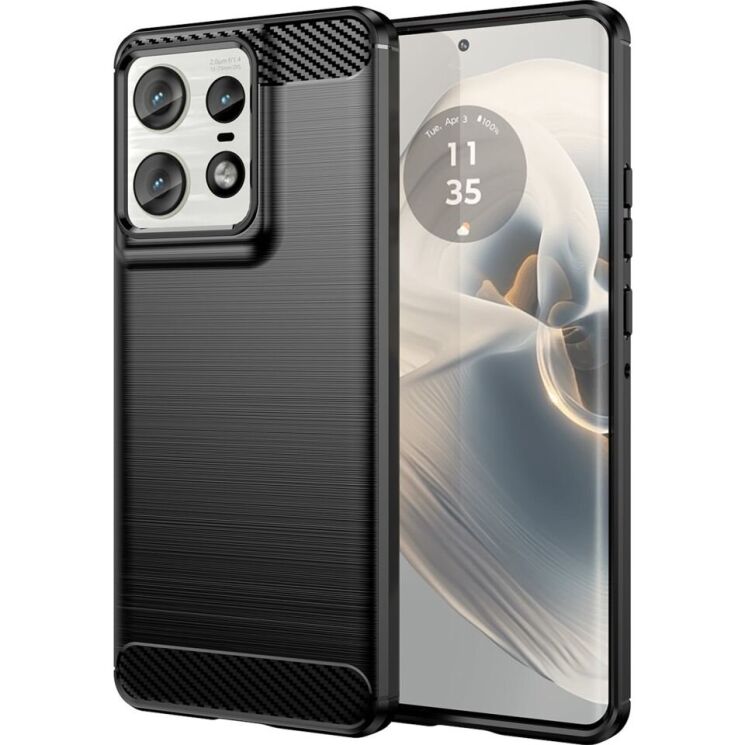 Защитный чехол UniCase Carbon для Motorola Edge 50 Pro - Black: фото 1 из 9