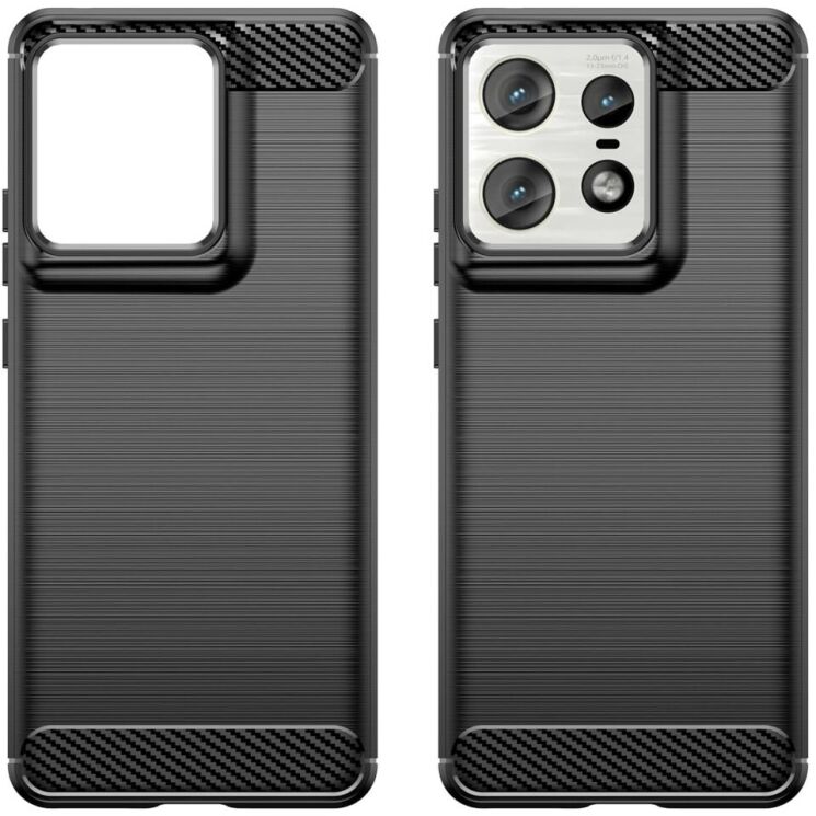 Защитный чехол UniCase Carbon для Motorola Edge 50 Pro - Black: фото 2 из 9