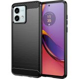 Захисний чохол UniCase Carbon для Motorola Moto G84 - Black: фото 1 з 8