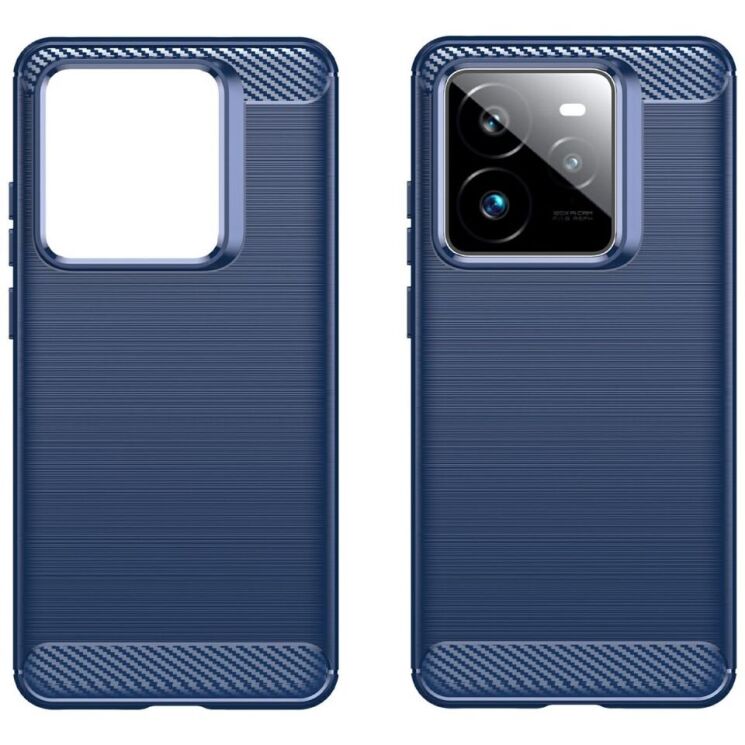 Защитный чехол UniCase Carbon для Realme GT 7 Pro - Blue: фото 2 из 8