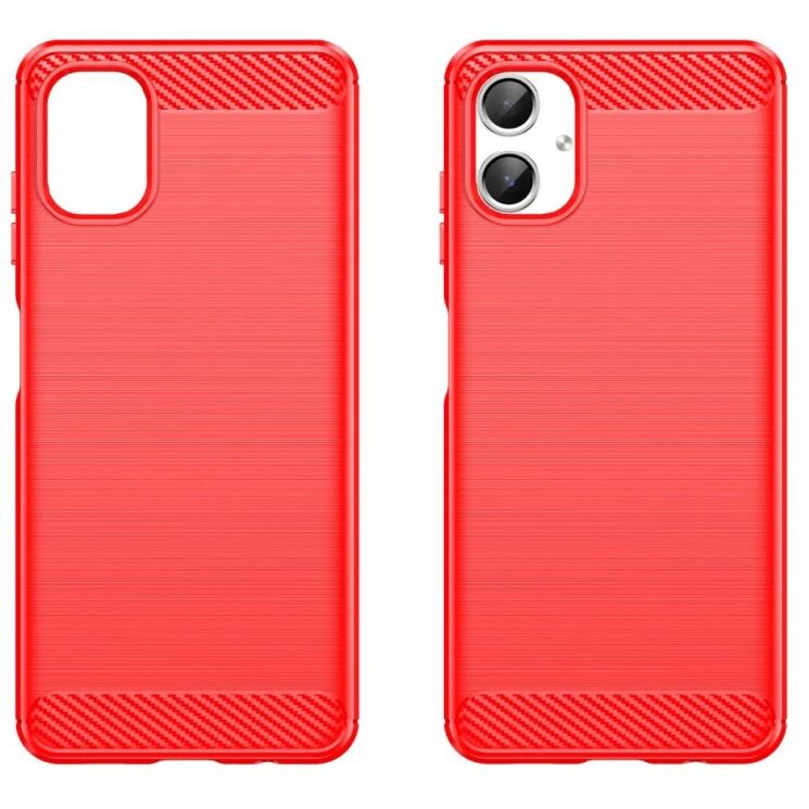 Защитный чехол UniCase Carbon для Samsung Galaxy A06 (A065) - Red: фото 2 из 8