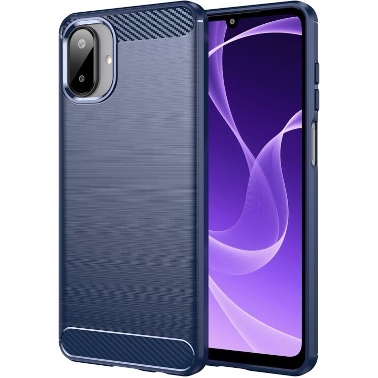 Защитный чехол UniCase Carbon для Samsung Galaxy A07 (A075) - Blue: фото 1 из 8