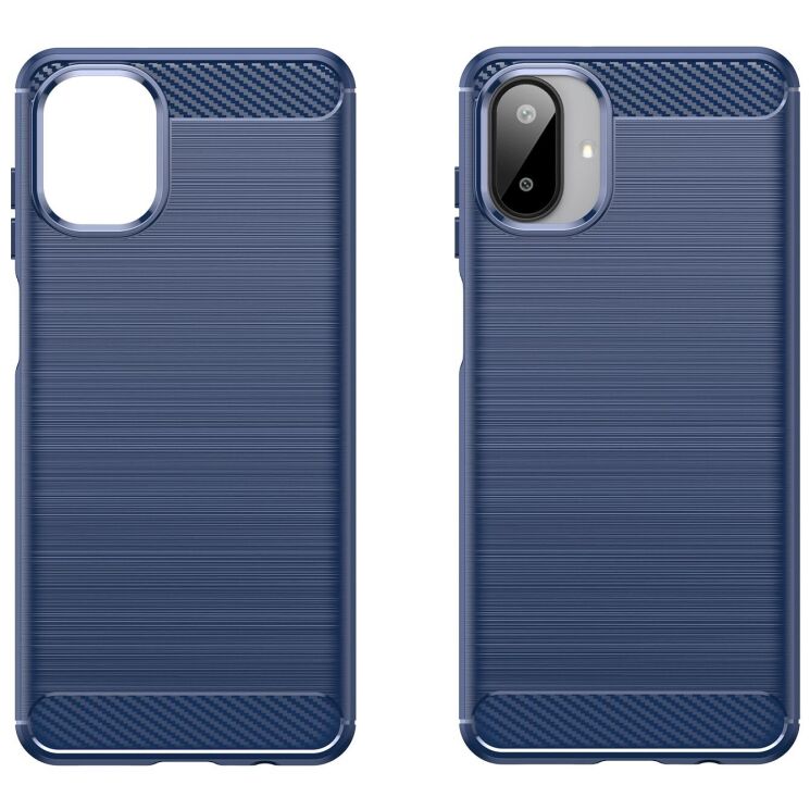Защитный чехол UniCase Carbon для Samsung Galaxy A07 (A075) - Blue: фото 2 из 8