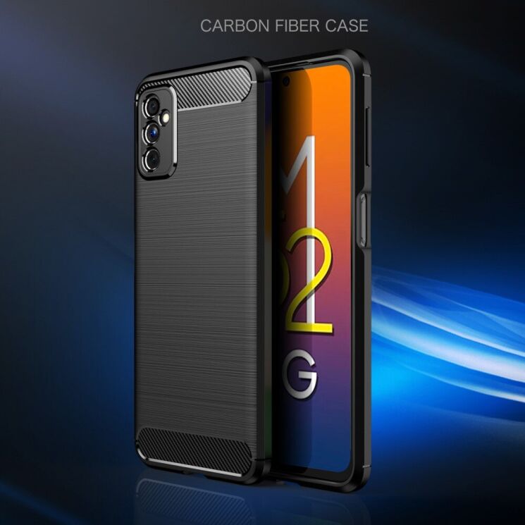 Защитный чехол UniCase Carbon для Samsung Galaxy M52 (M526) - Black: фото 2 из 9