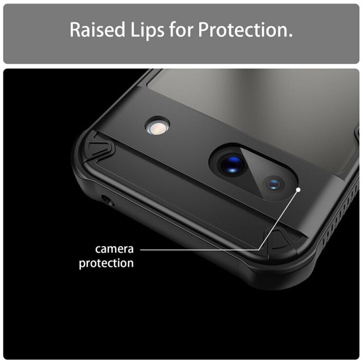 Защитный чехол UniCase Falcon Frame для Google Pixel 8A - Black: фото 6 из 10