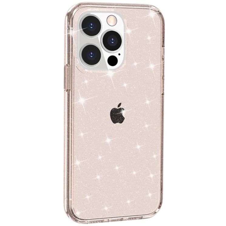 Защитный чехол UniCase Glitter Shell для Apple iPhone 15 Pro Max - Gold: фото 2 из 7