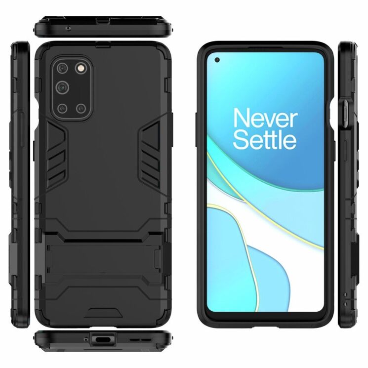 Защитный чехол UniCase Hybrid для OnePlus 8T - Black: фото 6 из 11