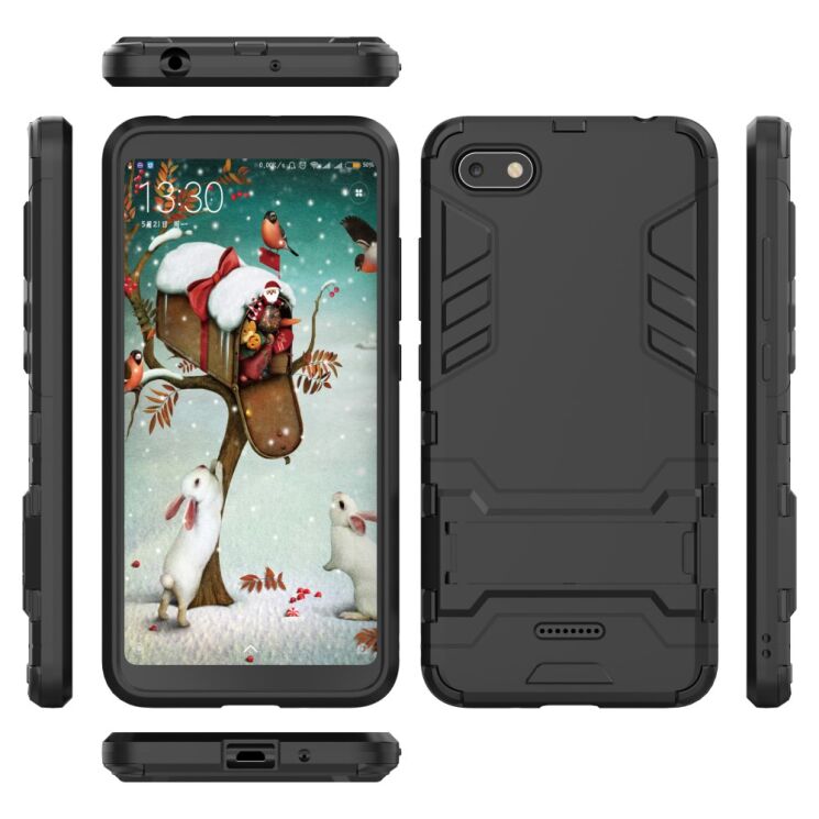 Захисний чохол UniCase Hybrid для Xiaomi Redmi 6A - Black: фото 7 з 10