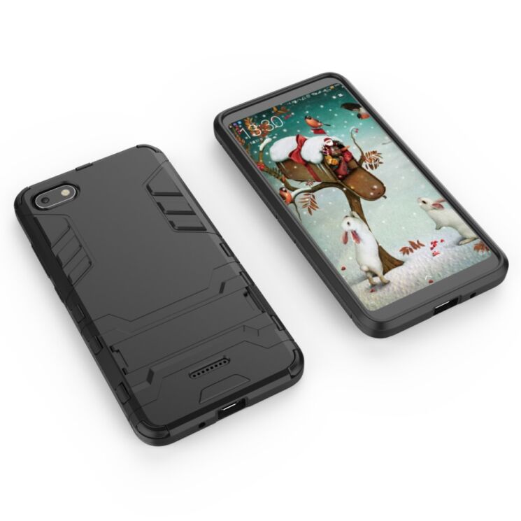 Захисний чохол UniCase Hybrid для Xiaomi Redmi 6A - Black: фото 3 з 10