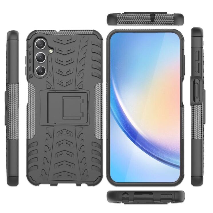 Защитный чехол UniCase Hybrid X для Samsung Galaxy A24 (A245) - Black: фото 8 из 15