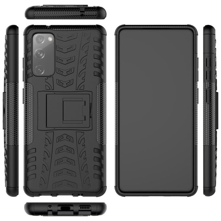 Защитный чехол UniCase Hybrid X для Samsung Galaxy S20 FE (G780) - Black: фото 9 из 11