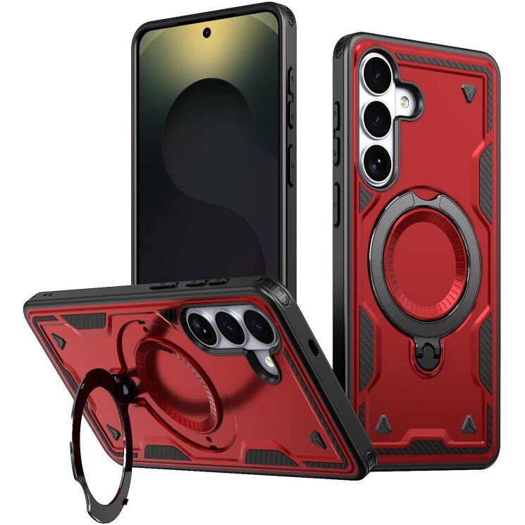 Защитный чехол UniCase Lander Armor для Samsung Galaxy S26 (S942) - Red: фото 1 из 5