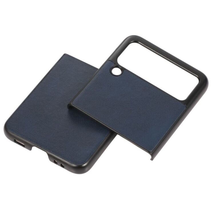 Захисний чохол UniCase Leather Series для Samsung Galaxy Flip 3 - Blue: фото 2 з 4