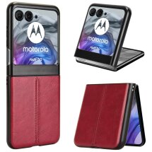 Защитный чехол UniCase Leather Series (FF) для Motorola Razr 50 / Razr 70 - Red: фото 1 из 7