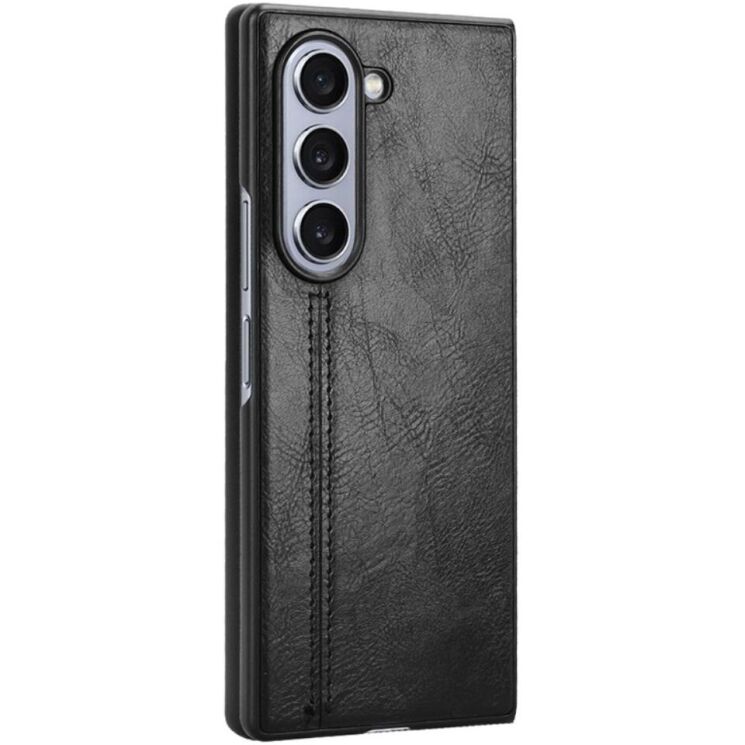 Защитный чехол UniCase Leather Series (FF) для Samsung Galaxy Fold 6 - Black: фото 6 из 6