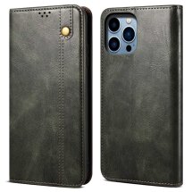 Защитный чехол UniCase Leather Wallet для Apple iPhone 14 Pro Max - Green: фото 1 из 9