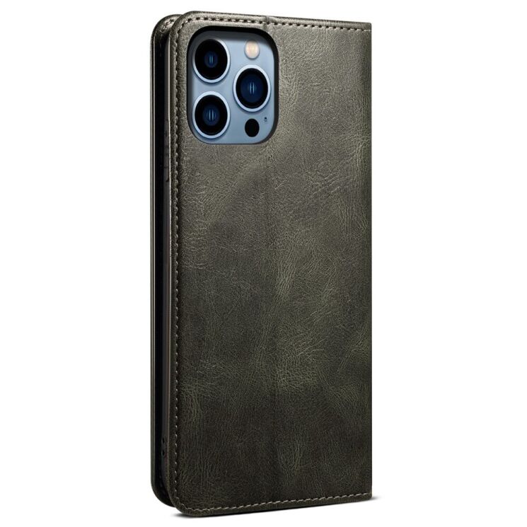 Захисний чохол UniCase Leather Wallet для Apple iPhone 14 Pro Max - Green: фото 3 з 9