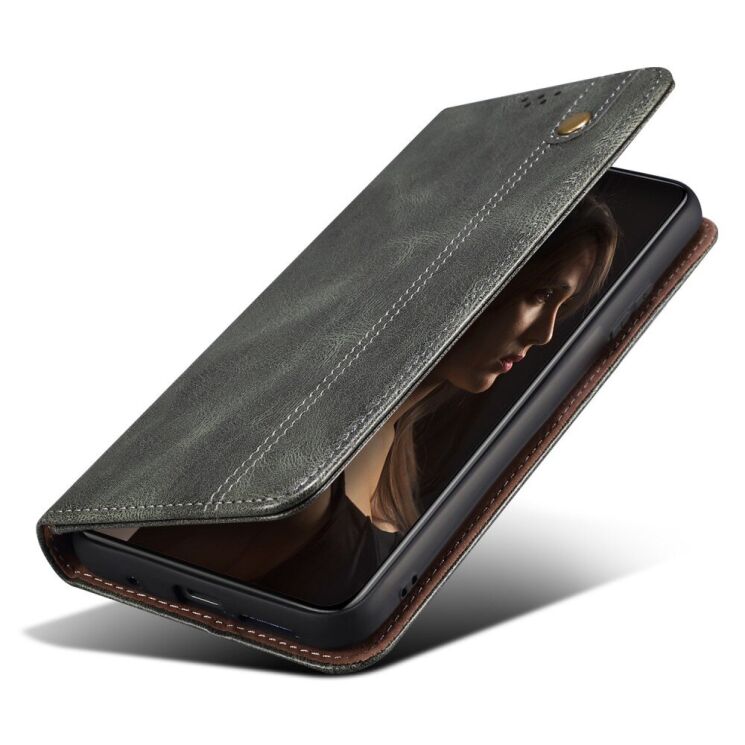 Захисний чохол UniCase Leather Wallet для Apple iPhone 14 Pro Max - Green: фото 6 з 9