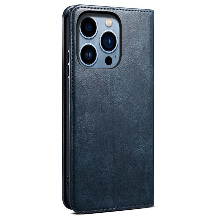 Защитный чехол UniCase Leather Wallet для Apple iPhone 14 Pro - Blue: фото 3 из 9
