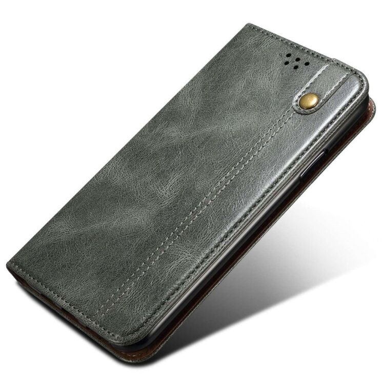 Защитный чехол UniCase Leather Wallet для Apple iPhone 16e - Green: фото 4 из 7