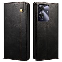 Защитный чехол UniCase Leather Wallet для Realme C63 / Note 60 - Black: фото 1 из 6