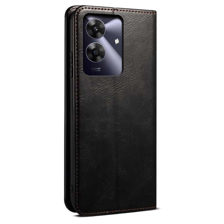 Защитный чехол UniCase Leather Wallet для Realme C63 / Note 60 - Black: фото 6 из 6