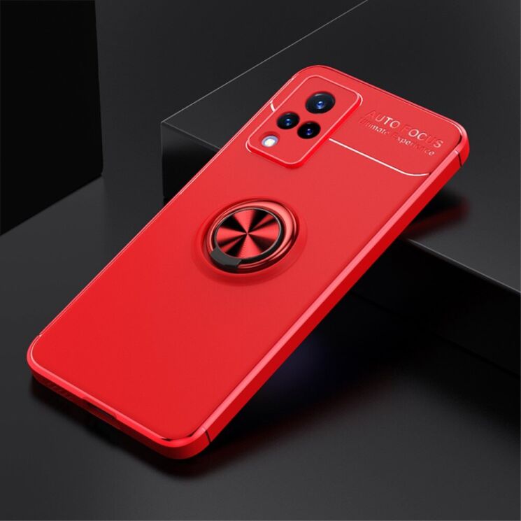 Защитный чехол UniCase Magnetic Ring для VIVO V21 - Red: фото 2 из 10