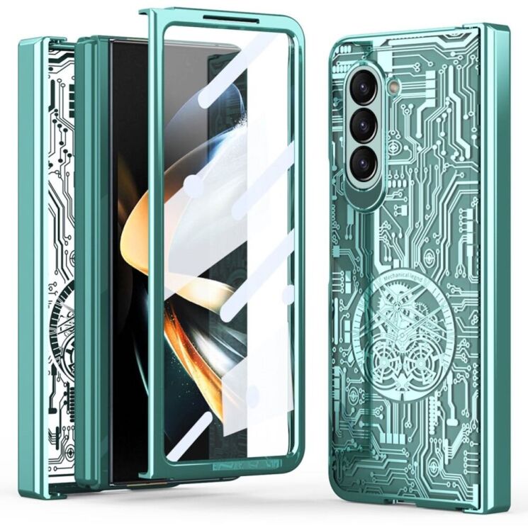 Захисний чохол UniCase Mechanical Legend для Samsung Galaxy Fold 5 - Green: фото 2 з 13