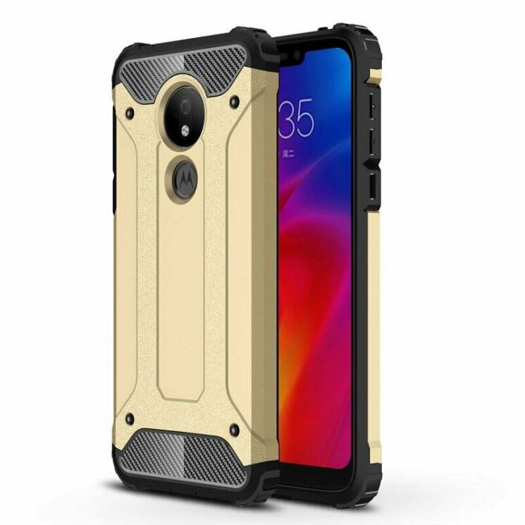 Защитный чехол UniCase Rugged Guard для Motorola Moto G7 Power (XT1955) - Gold: фото 1 из 10
