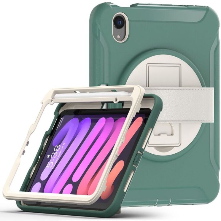 Захисний чохол UniCase Rugged-X для Apple iPad mini 6 / 7 (2021/2024) - Emerald Green: фото 3 з 12