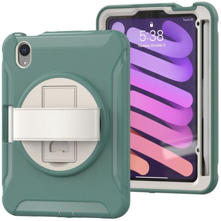 Захисний чохол UniCase Rugged-X для Apple iPad mini 6 / 7 (2021/2024) - Emerald Green: фото 2 з 12
