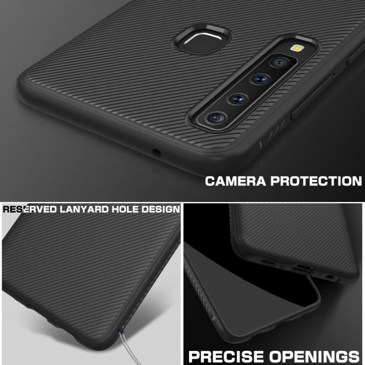 Захисний чохол UniCase Twill Soft для Samsung Galaxy A9 2018 (A920) - Black: фото 6 з 9