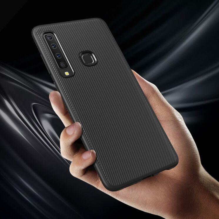 Захисний чохол UniCase Twill Soft для Samsung Galaxy A9 2018 (A920) - Black: фото 7 з 9