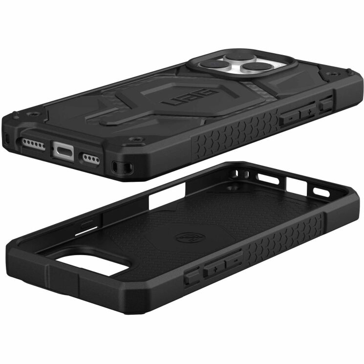 Защитный чехол URBAN ARMOR GEAR (UAG) Monarch для Apple iPhone 16 Pro Max - Carbon Fiber: фото 4 из 6