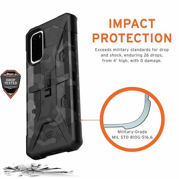 Защитный чехол URBAN ARMOR GEAR (UAG) Pathfinder Camo для Samsung Galaxy S20 (G980) - Forest: фото 5 из 8