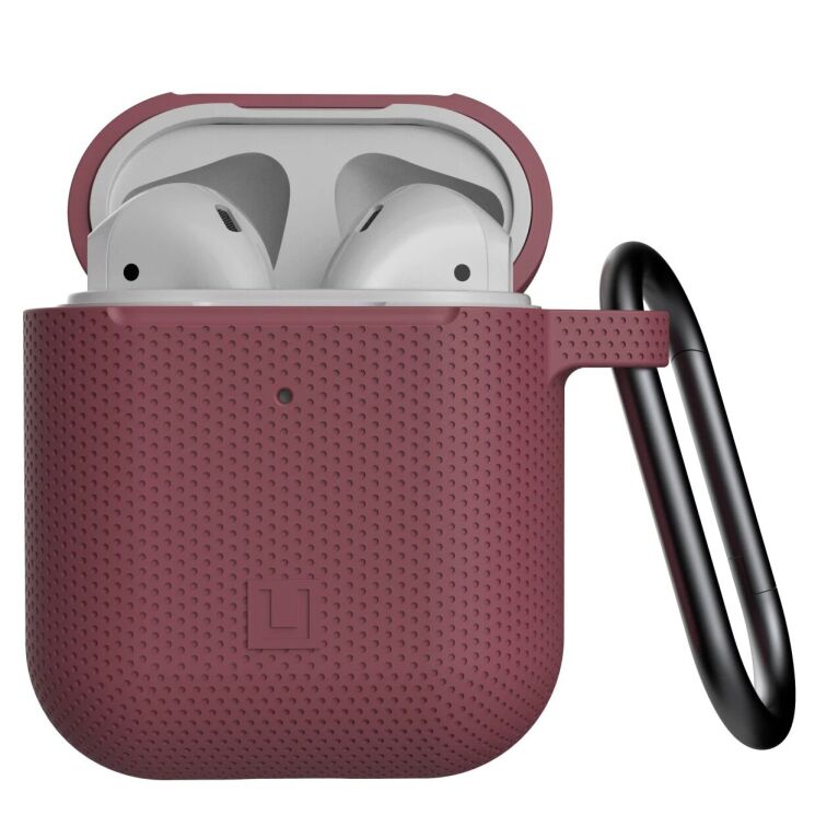 Защитный чехол URBAN ARMOR GEAR (UAG) [U] Dot Silicone Case для Apple AirPods 1 / 2 - Aubergine: фото 6 из 10