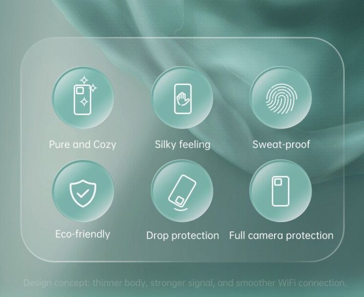 Защитный чехол XINLI Porcelain Design для Samsung Galaxy A07 (A075) - Black: фото 2 из 9