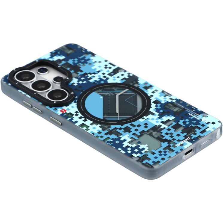Защитный чехол YOUNGKIT Camouflage Circuit MagSafe для Samsung Galaxy S26 Ultra (S948) - Blue (408549B) Защитный чехол YOUNGKIT Camouflage Circuit MagSafe для Samsung Galaxy S26 Ultra (S948) - Blue: фото 5 из 7