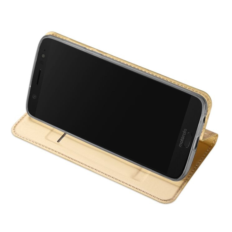 Чохол-книжка DUX DUCIS Skin Pro для Motorola Moto G6 Plus - Gold: фото 5 з 9