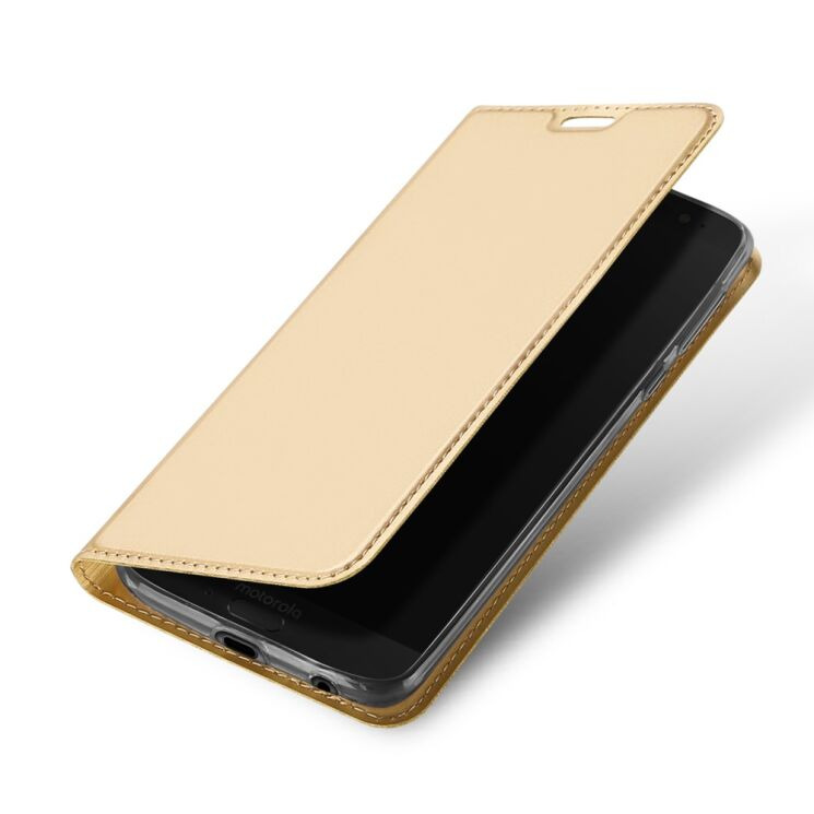 Чохол-книжка DUX DUCIS Skin Pro для Motorola Moto G6 Plus - Gold: фото 4 з 9