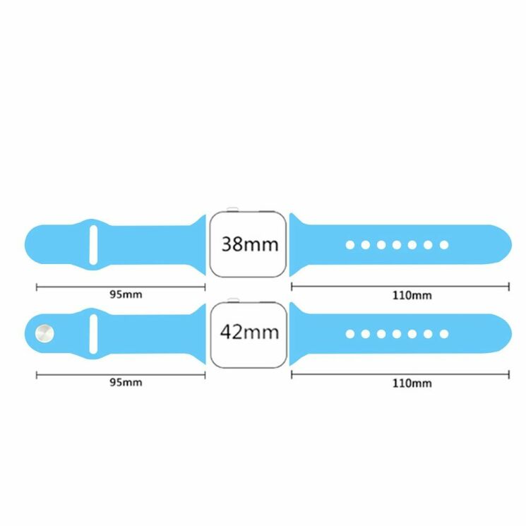Ремешок UniCase Original Style для Apple Watch 46 / 45 / 44 / SE 44 / 42 (Series 1-3) / Ultra / Ultra 2 - Blue: фото 7 из 7