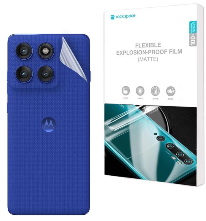 Антиблікова плівка на задню панель RockSpace Explosion-Proof Matte для Motorola Edge 60 Pro: фото 1 з 9