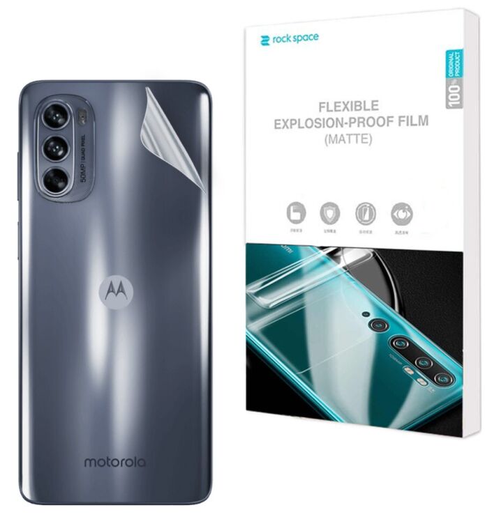 Антиблікова плівка на задню панель RockSpace Explosion-Proof Matte для Motorola Moto G62: фото 1 з 9
