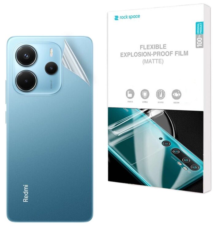 Антиблікова плівка на задню панель RockSpace Explosion-Proof Matte для Xiaomi Redmi Note 14 4G: фото 1 з 9