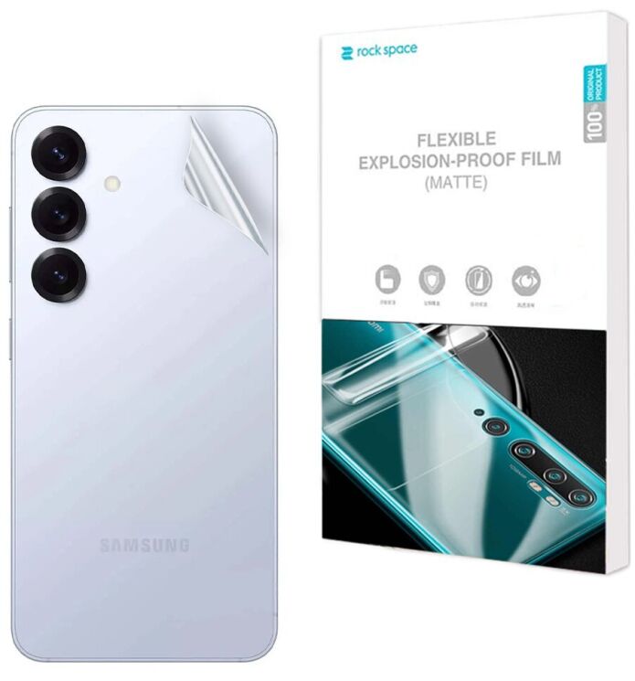 Антиблікова плівка на задню панель RockSpace Matte для Samsung Galaxy S25 (S931): фото 1 з 9