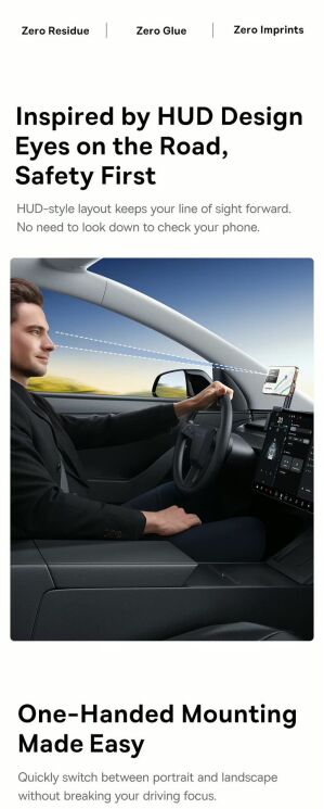 Автомобільний тримач Baseus T-Space TC1 (Corner Version) C0013501 - Black: фото 11 з 16